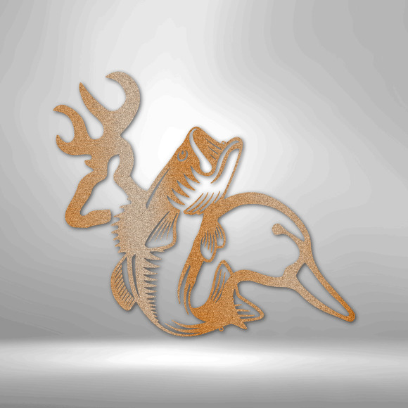 Wildlife Calling Steel Sign Laser Cut Powder Coated Home & Office Metal Wall Dec